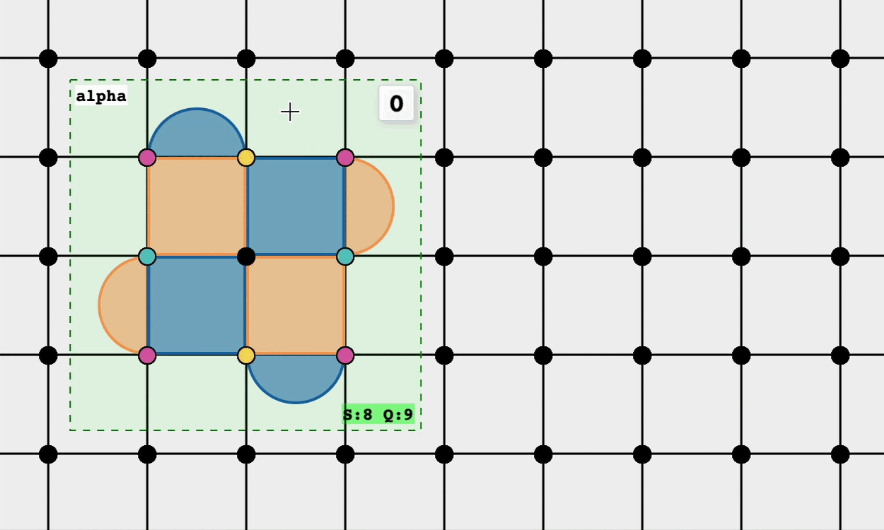 Growing a rotated surface code patch